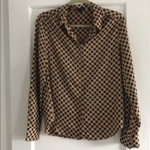 Ann Taylor Polka Dot Blouse - Picture 1 of 6
